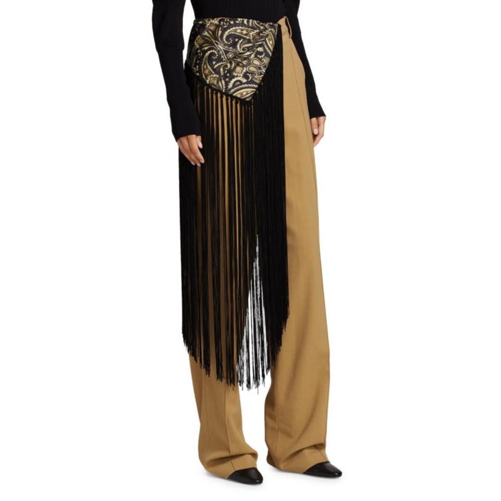 NWT! JONATHAN SIMKHAI Celeste‎ Paisley Shawl Detail Pants Size-6